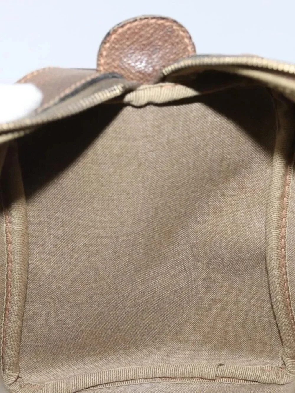 GUCCI GG Supreme Web Sherry Line Boston Bag PVC Beige 02 98 8 0468 Auth BAZ555